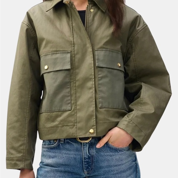 rag & bone Olive Green Utility Jacket with Quilted Liner - Picture 2 of 6